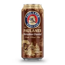   Paulaner Hefe - Weissbier Dunkel, barna szüretlen búzasör - 0,5.lit.dobozos