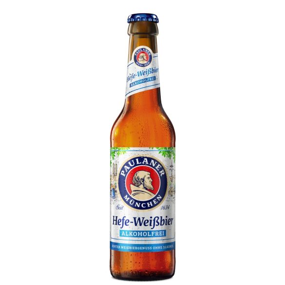 Paulaner Hefe Weissbier, szűretlen búzasör, alkoholmentes – 0,33 lit. betétdíjas üveges