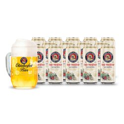   24db Paulaner HW 0,5L dobozos sör ajándék Oktoberfest korsóval