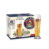 PAULANER 3+1 búzasör díszdobozban limitált pohárral